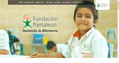 Desktop Screenshot of fundacionpantaleon.org